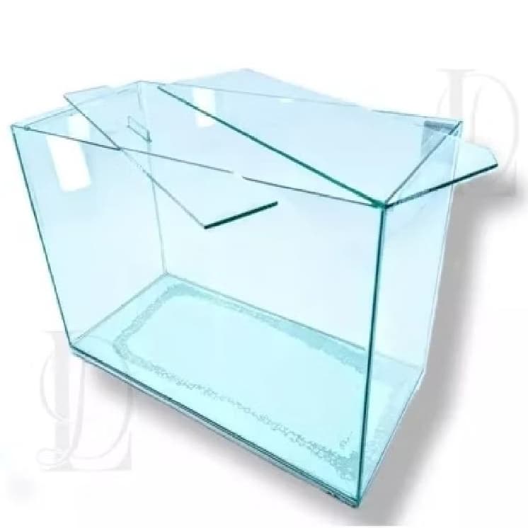 Aquário n5 19 Litros para Peixes Ornamentais, Plantas Artificiais, Decoração Beta