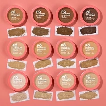 Pó Compacto Dailus Vegano Ultrafino Claro/Médio/Escuro