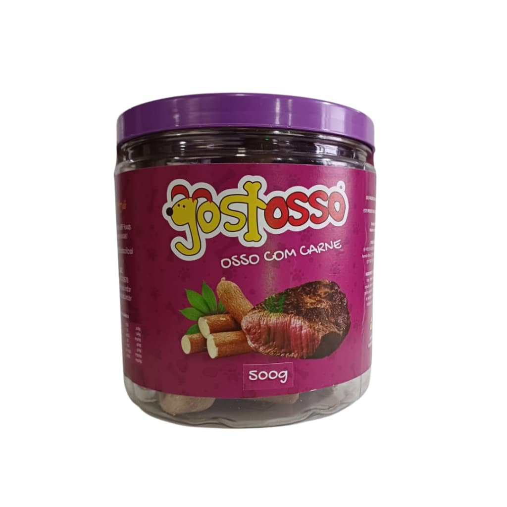 Osso para cachorro Nozinho com Carne  Gostosso 500g