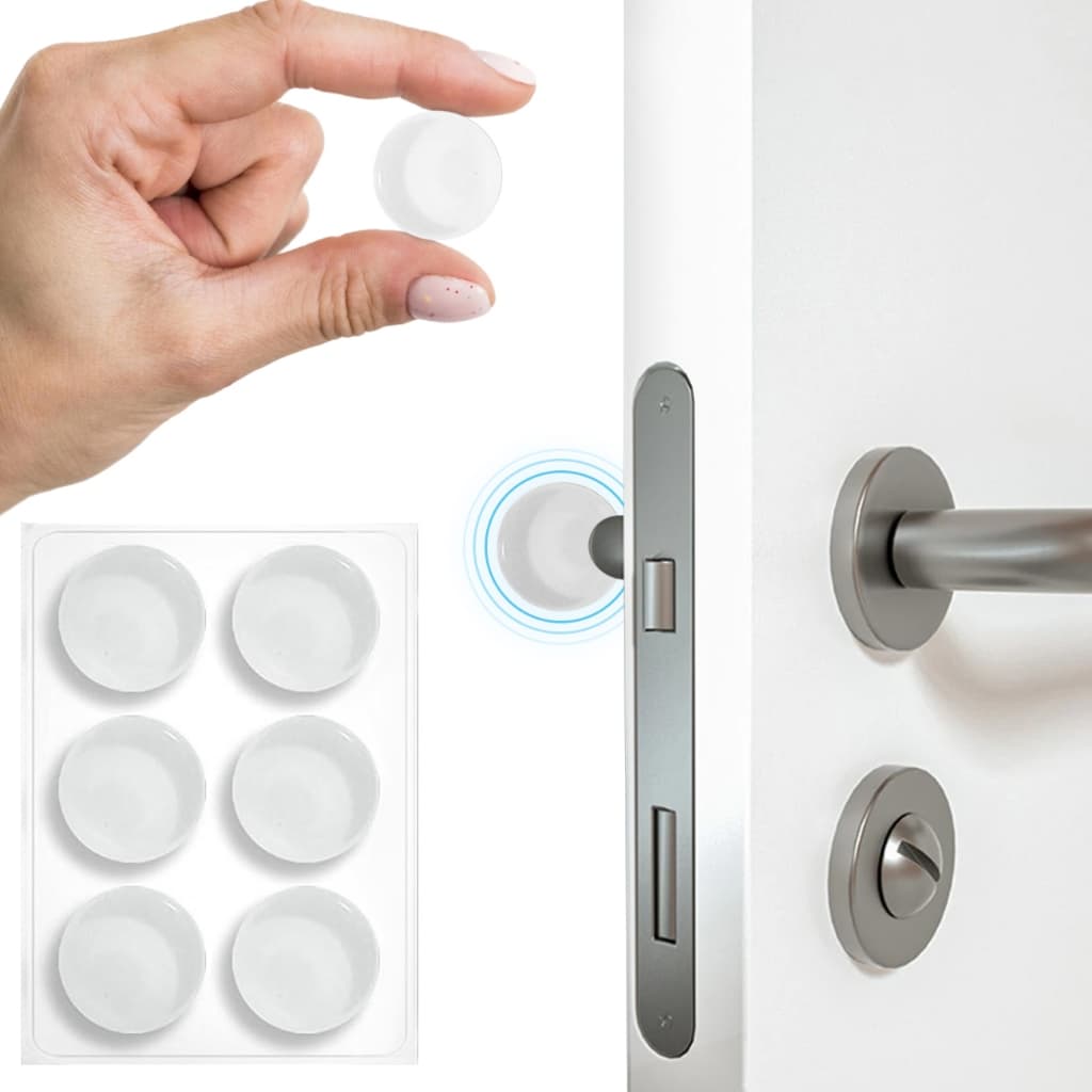 Adesivo Protetor Redondo Pingo Silicone Anti Impacto Vidro Parede Porta Móveis Multiuso Anti Ruído