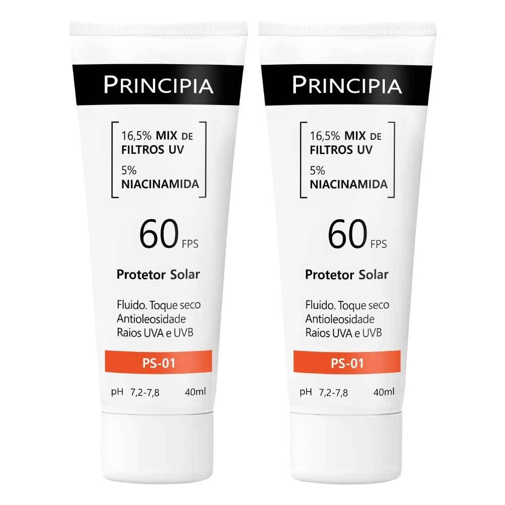 Principia Kit 2 Protetores Solares Facial PS-01 FPS 60