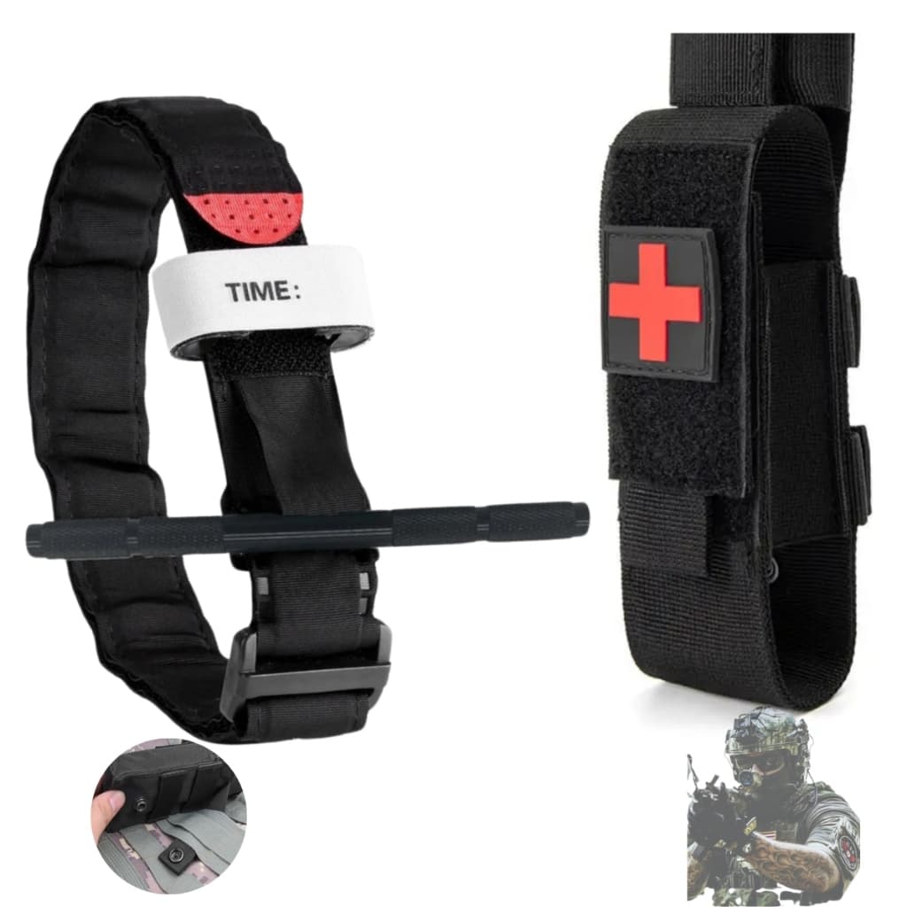 Kit Torniquete Tático Aph Metal Porta Torniquete Modular EDC IFAK