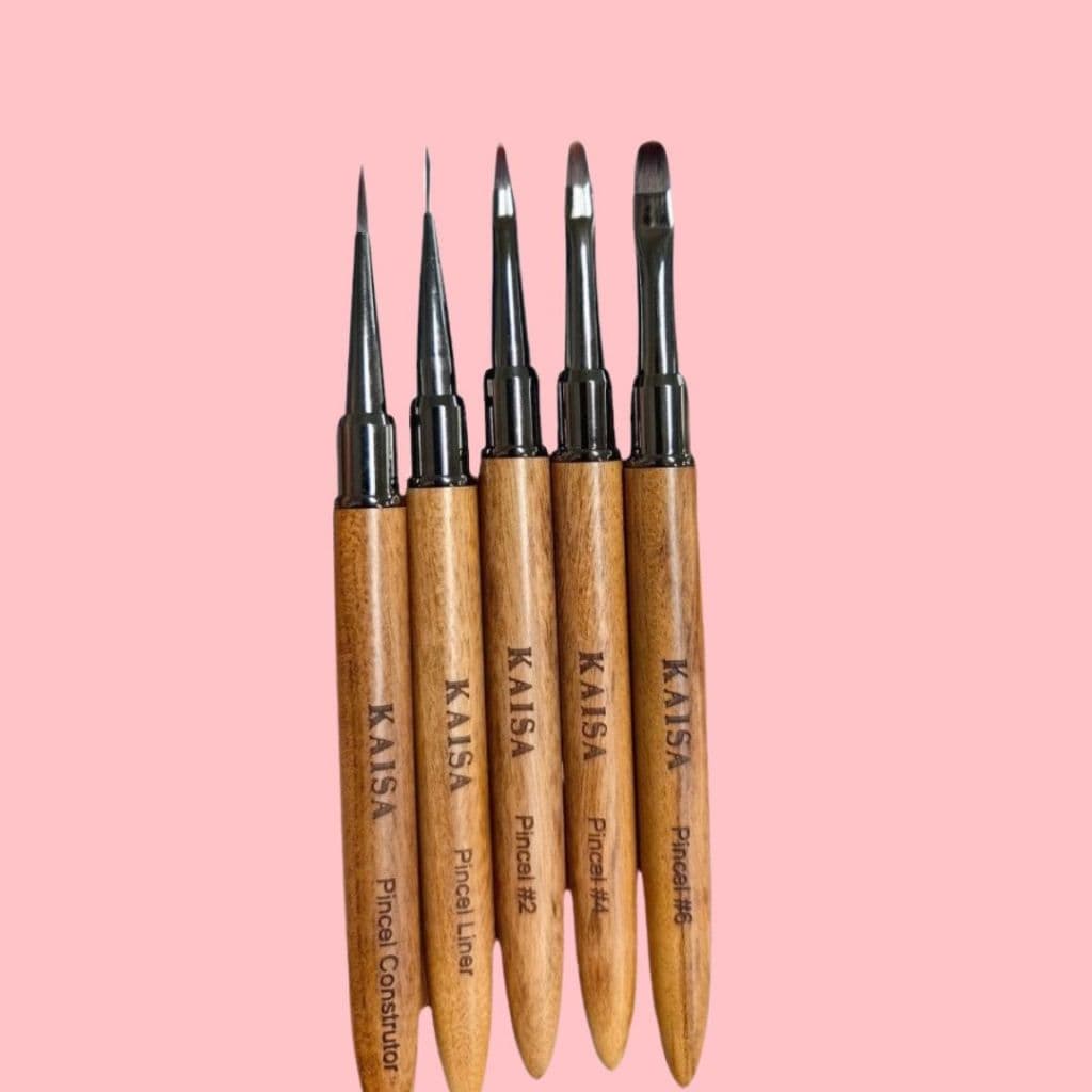 Pincel Para Gel Amadeirado Kaisa
