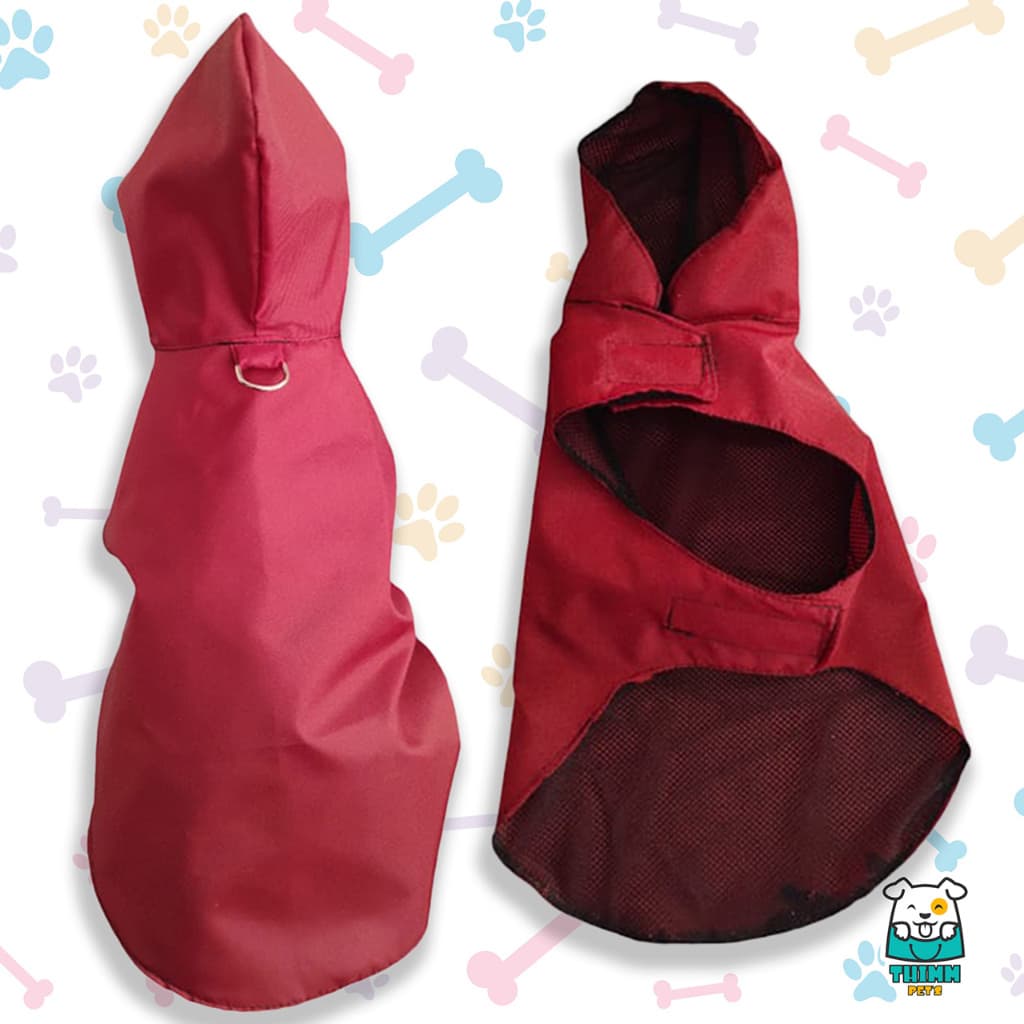 Capa de chuva pet feita para cães e gatos de todos os portes