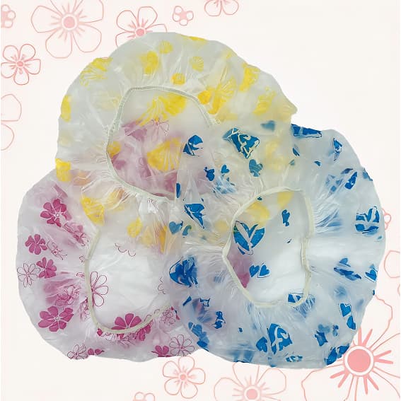 KIT 8 Toucas de banho transparente