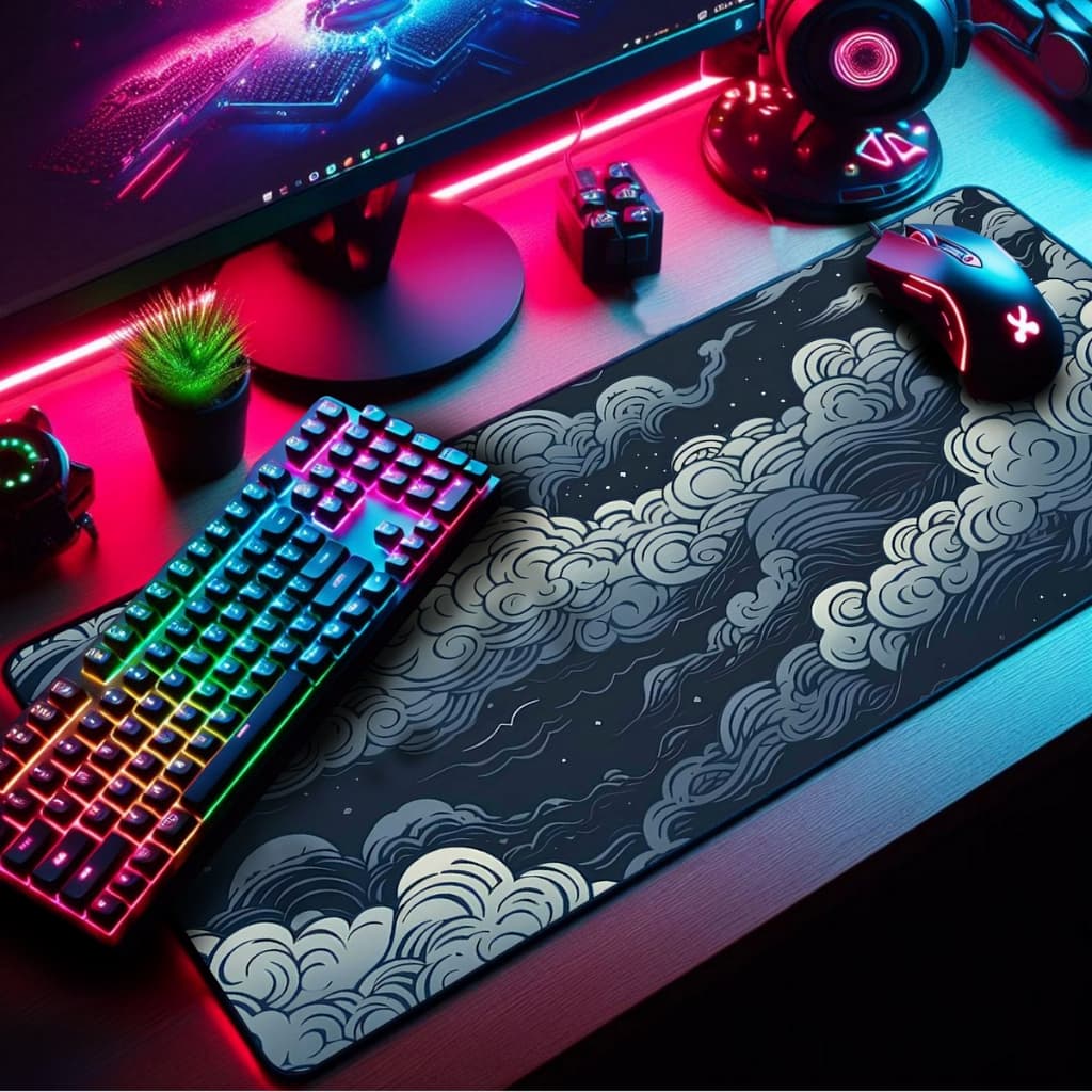 Mouse Pad Gamer Premium Extra Grande 90x40cm Borda Costurada Diversos Animes e Games
