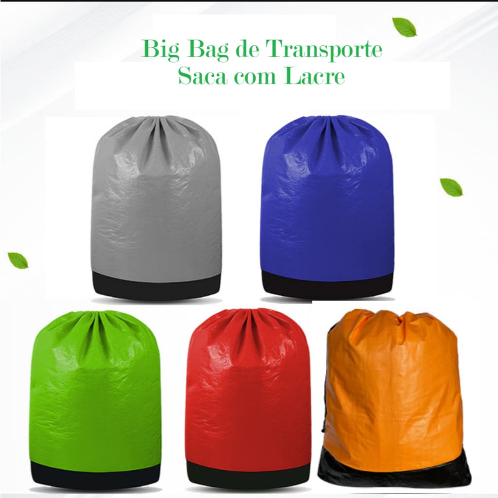 Big Bag Saca Grande Transporte Prova d` Agua Lacre Ziper  Resistente Coleta Correios Shopee ML
