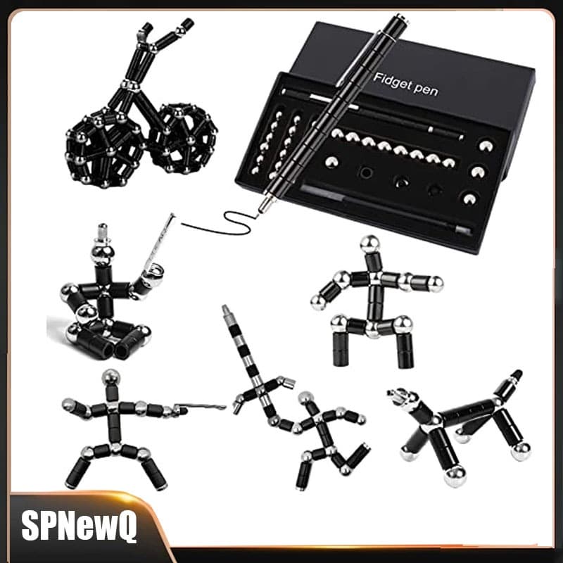 Caneta Magnética Deformável Multifuncional, Caneta Fidget Alta Qualidade