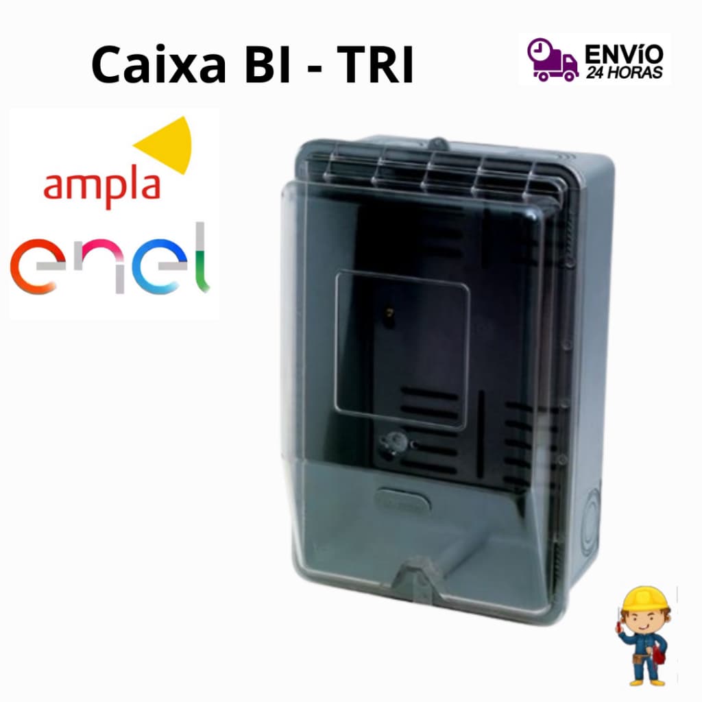 Caixa  Para Relógio de Luz Medidor Bifásico e Trifásico  Padrão Enel TAF