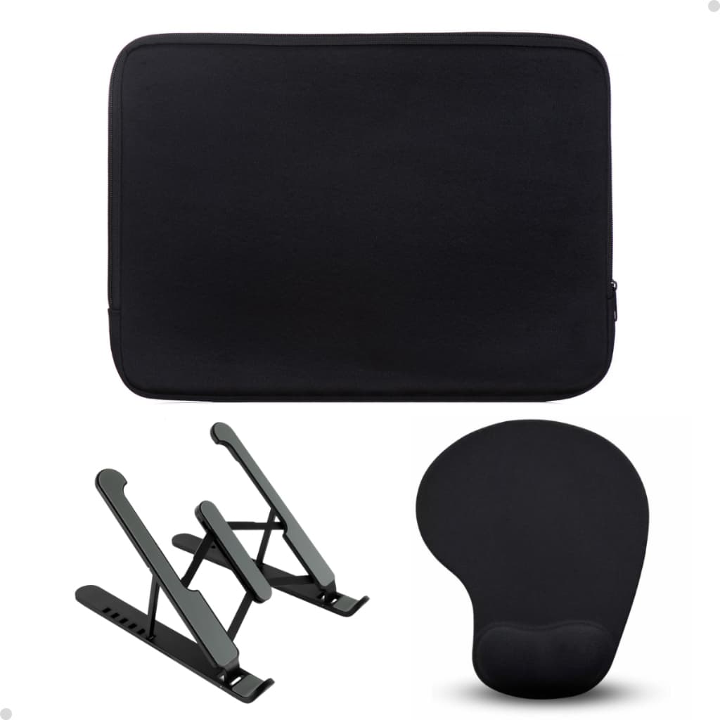 Pasta Notebook Suporte Ajustável Mousepad Moderno Kit Premium