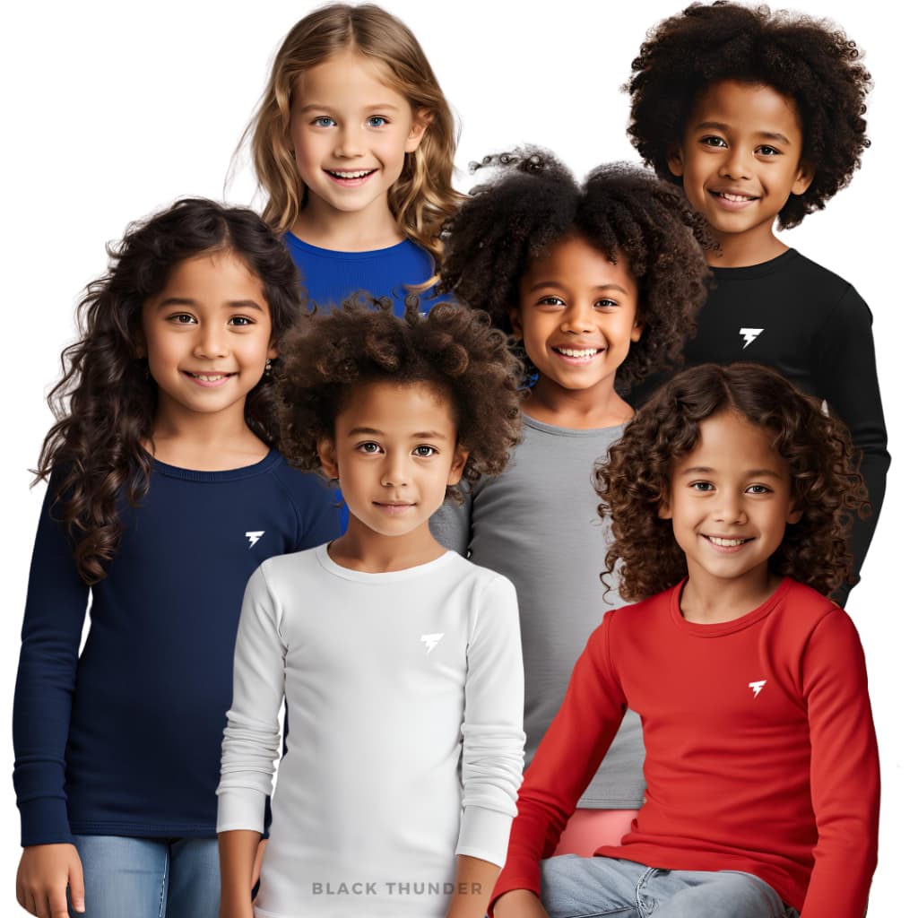 Camisa Térmica Infantil e Juvenil Proteção Solar 4 a 12 anos Masculino e Feminina Blusa UV Infantil