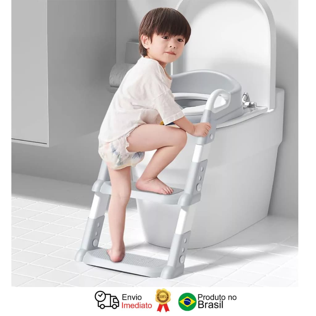 Assento Infantil Com Escada Para Vaso Sanitário DEEND Ajustável