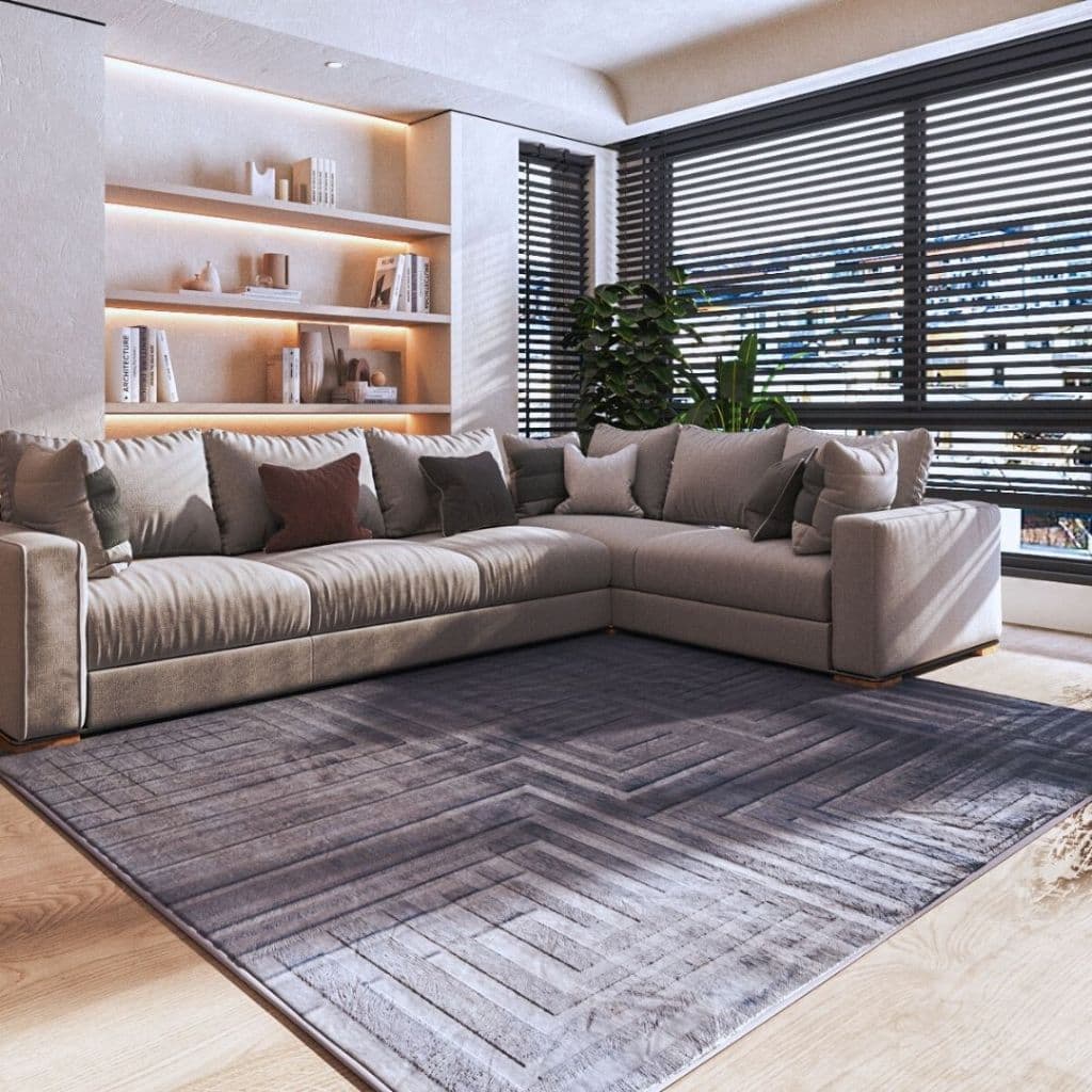 Tapete de Sala Grande 2,00m x 2,40m Itália Aveludado Premium Várias Cores Antiderrapante Moderno