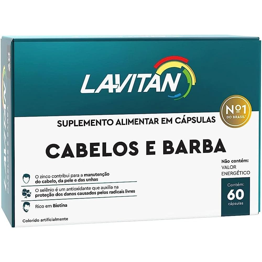 Lavitan Cabelos e Barba - 60 cápsulas - Cimed