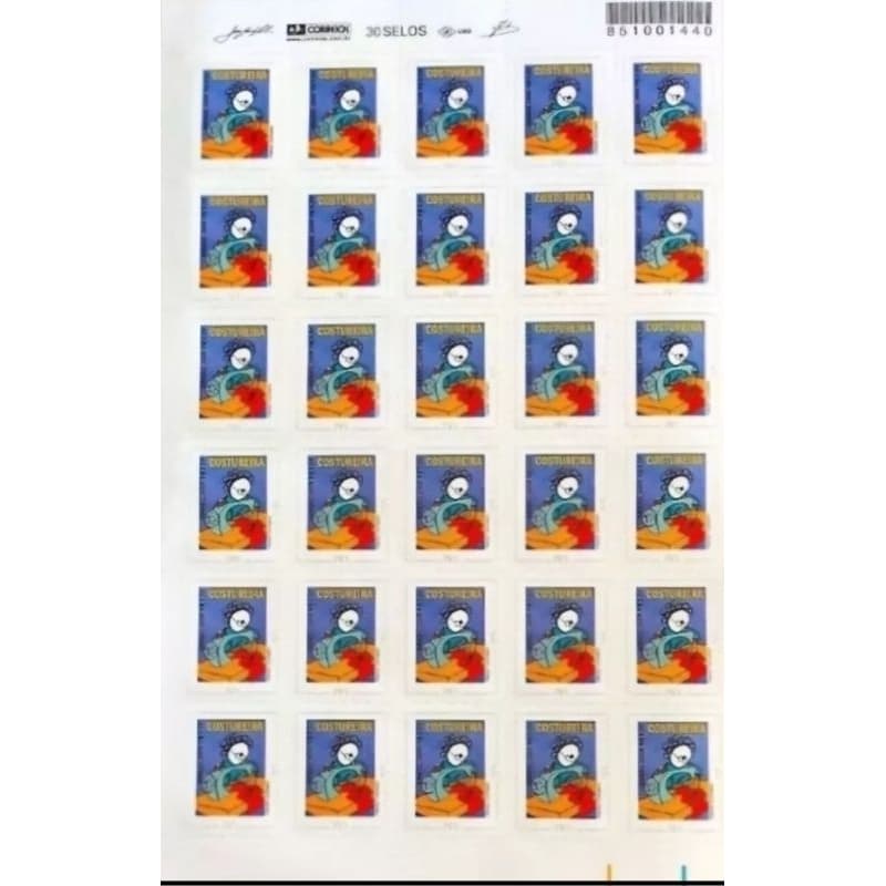 Selo Costureira - série profissões - 2005