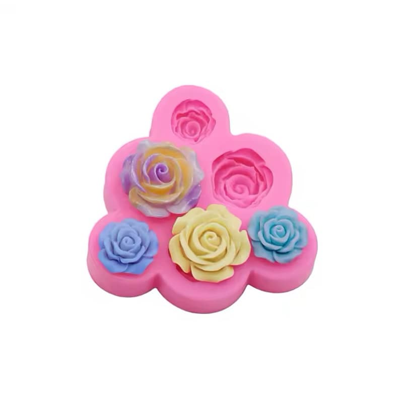 Molde de Silicone - Rosas Mini 06 cav. Mod. 02
