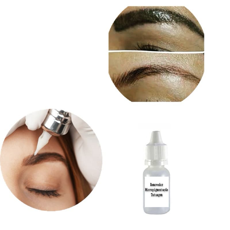 removedor de micropigmentação de sobrancelhas 10ml