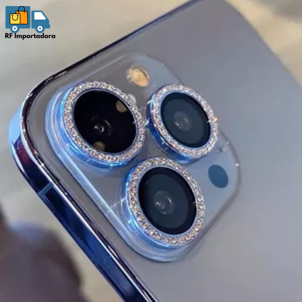 Kit Lente De Câmera Diamante Para Iphone 16 16 PLUS 16 PRO 16 PRO MAX