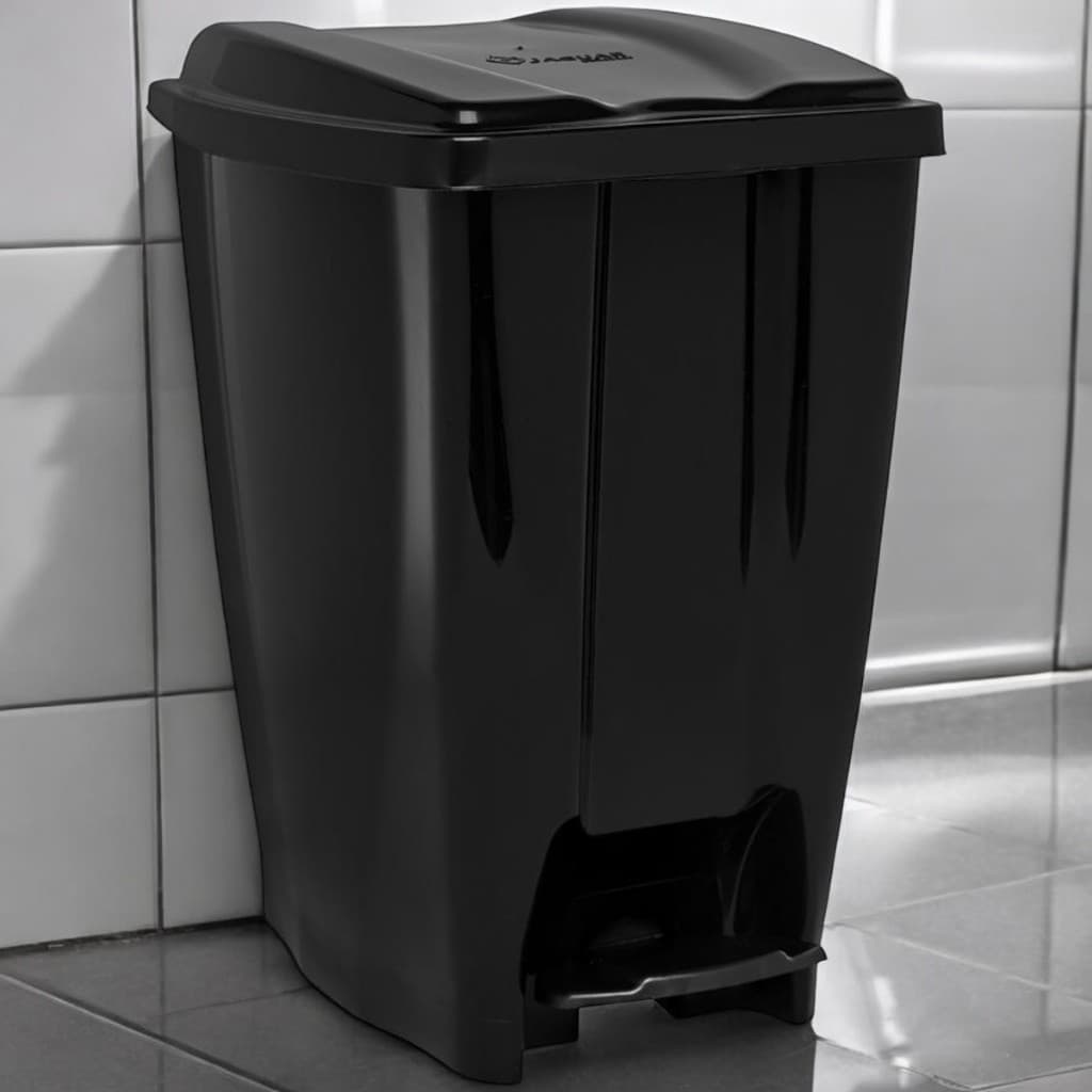 Lixeira de Banheiro 20 Litros Com Pedal e Tampa em Plástico Resistente