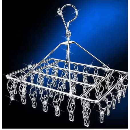 Varal De 28/40 Clips Inox Prendedores  Cabide Para Roupas Intimas Para Pequenas