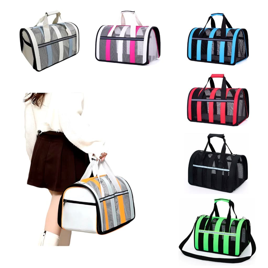 Bolsa Mala Para Pets Cachorro Gato Transporte Até 8kg