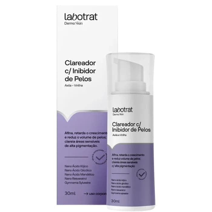 Sérum Clareador e Inibidor de Pelos Labotrat Dermo Skin 30ml Para Axilas e Virilha