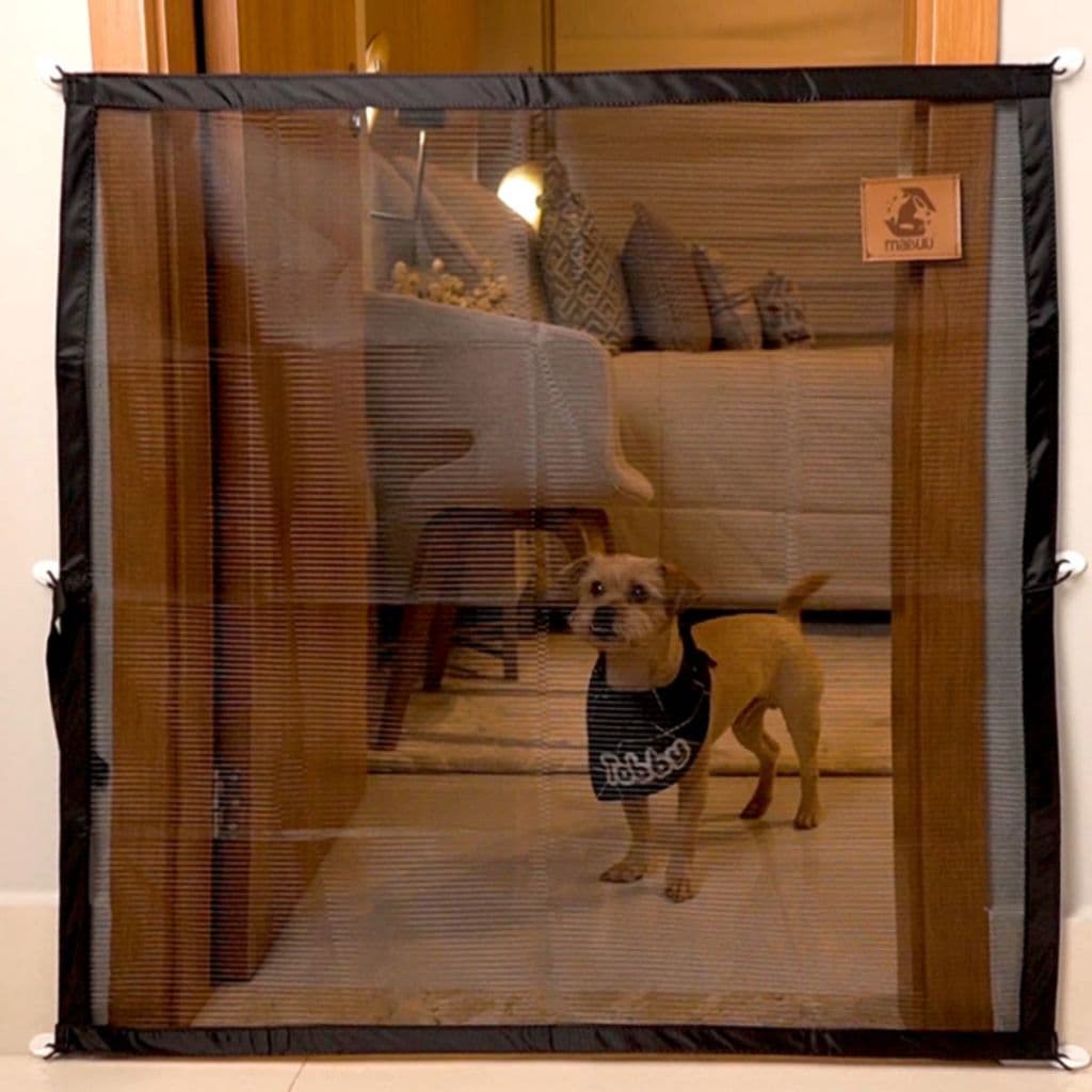 Portão Tela Porta Retratil Protecao Para Bebe Nenem Criança