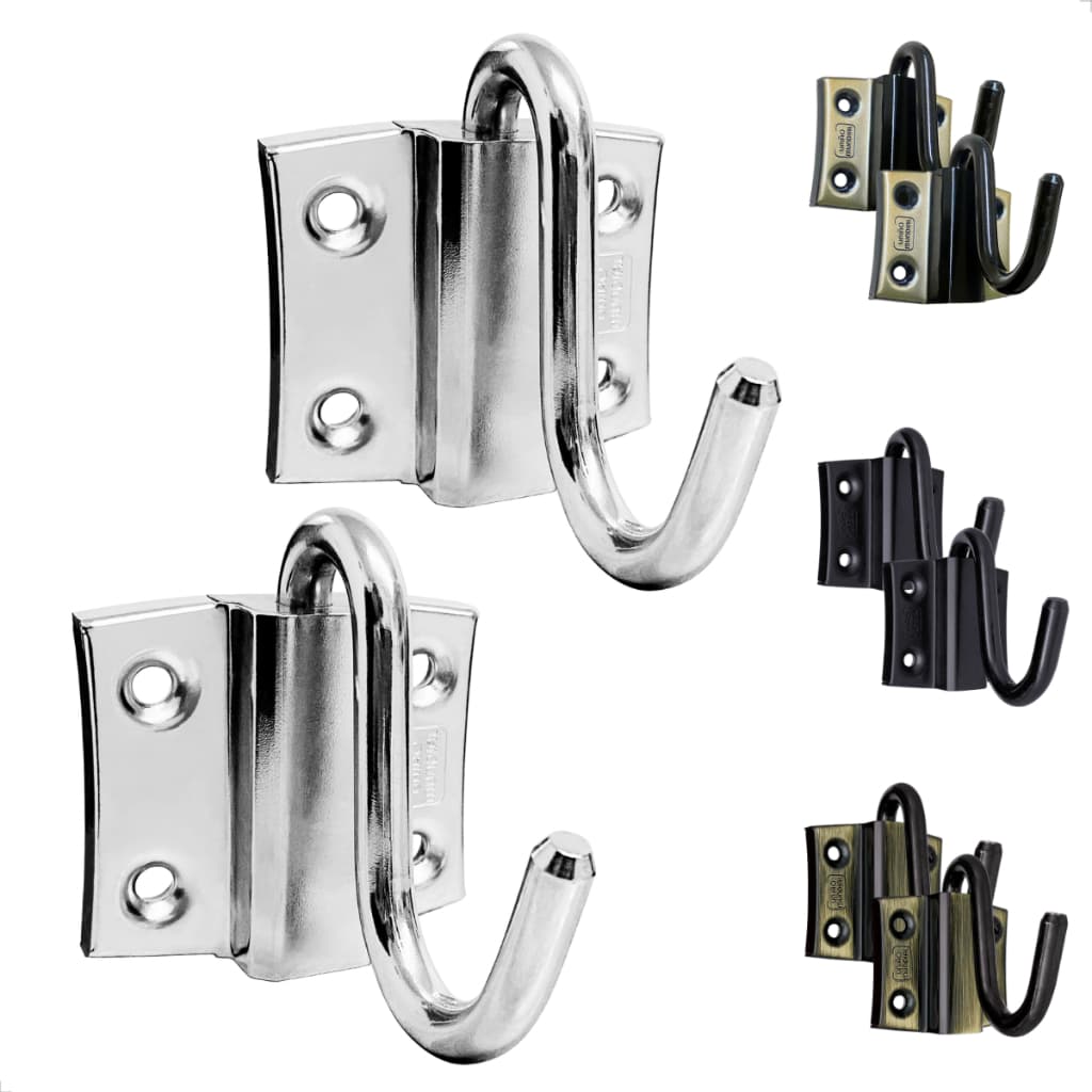 Par Gancho Titanium Aço Silencioso Para Rede De Descanso