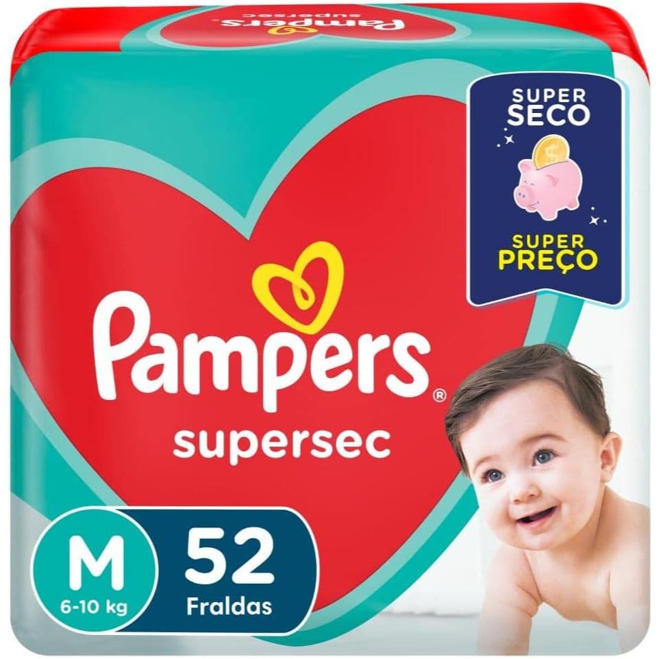 Fraldas SuperSec Tam  M Pampers