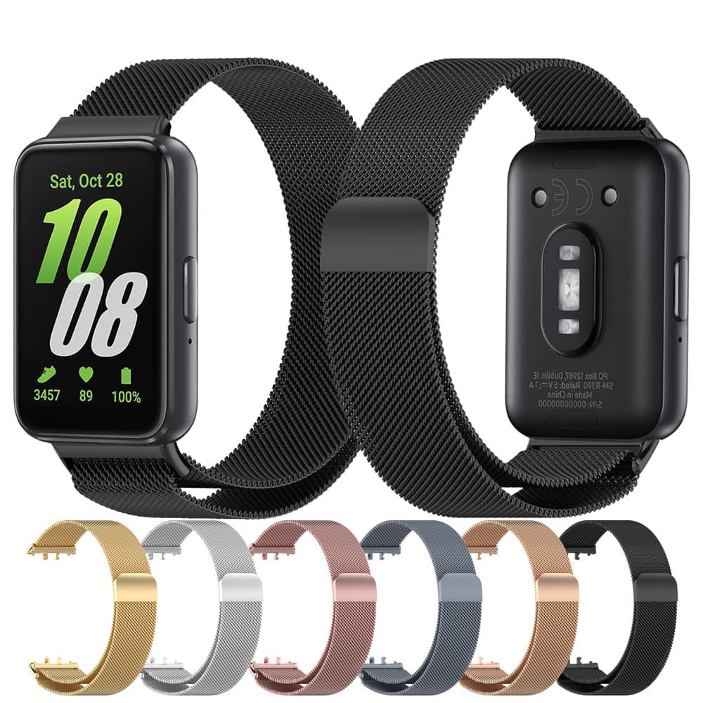 Pulseira Milanese De Metal Magnético Para Galaxy Fit3 R390