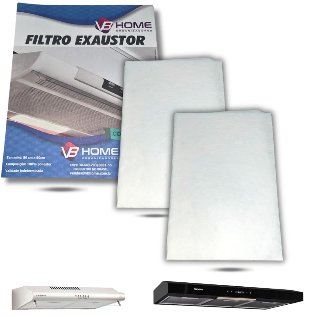 2 Filtros Mantas Para Depurador Exaustores E Coifas Universal 80 Cm X 60 Cm Serve Toda Marca Gordura