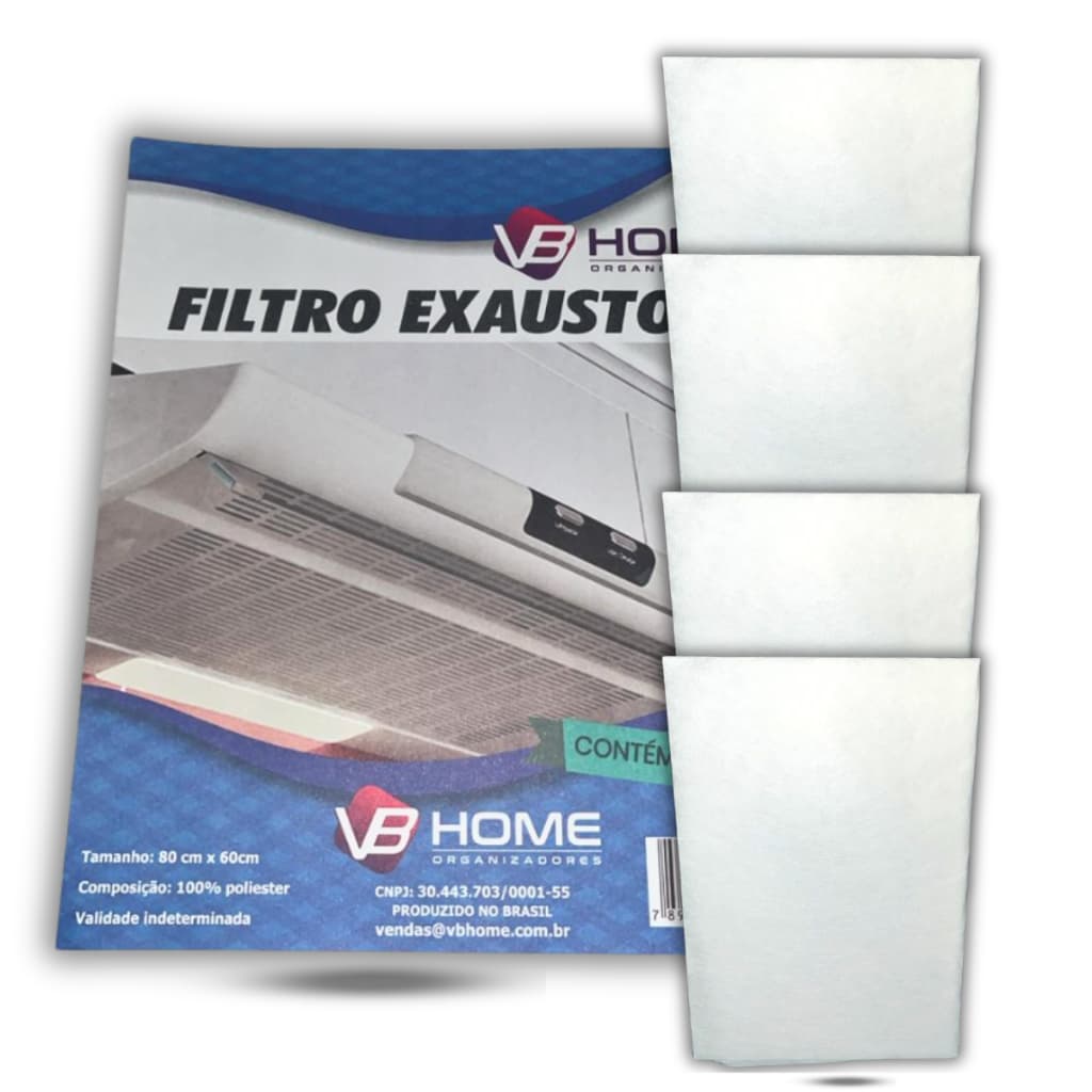 Filtros Mantas 1 Á 5  Para Depurador Exaustores E Coifas Universal 80 CmX60 Cm Serve em Todas Marcas