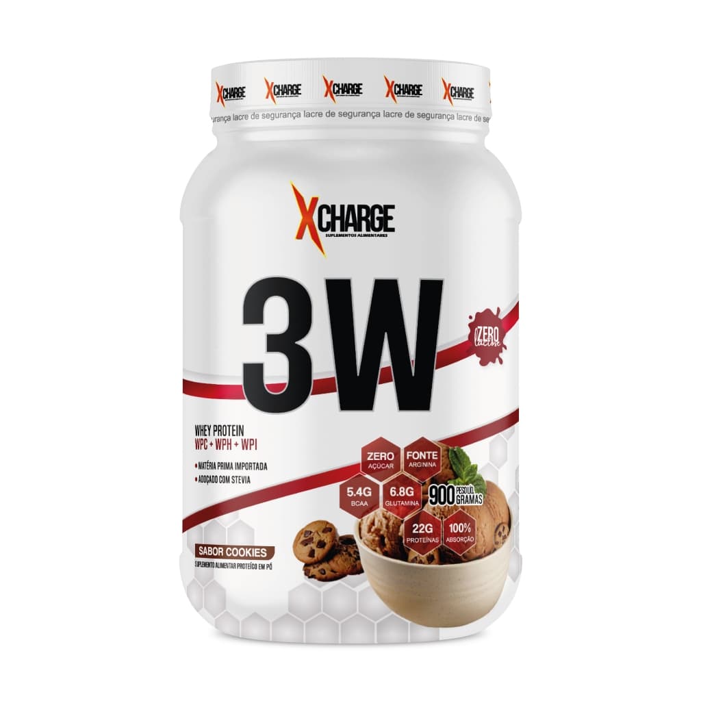 Whey 3W Zero Lactose 900g Nutri Health Lactose Free Com Bcaa e Glutamina 28g Proteina Diversos Sabores