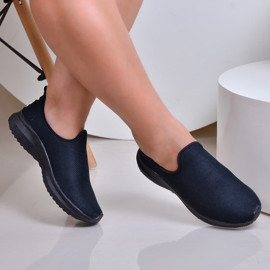 Tênis Meia Feminino Calce Fácil Slip On Confortável Casual Esportivo Fitness Academia Moda