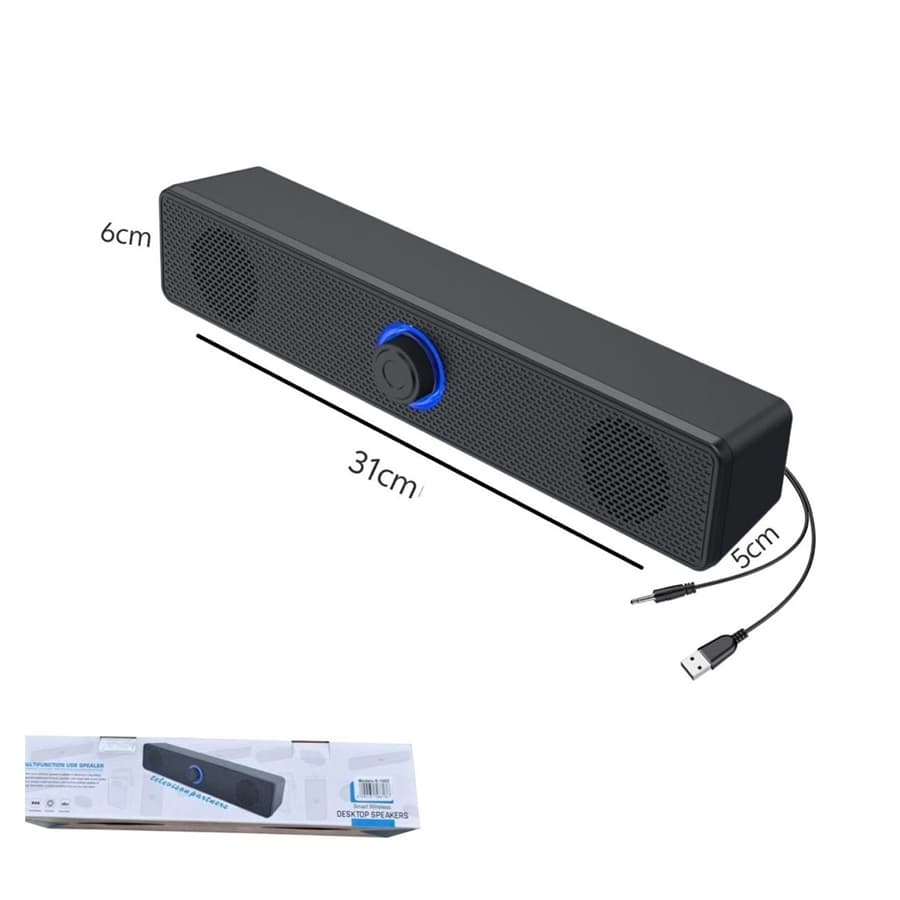 Caixinha De Som Para Pc Gamer Note Tv Smart Led Rgb P2 Usb