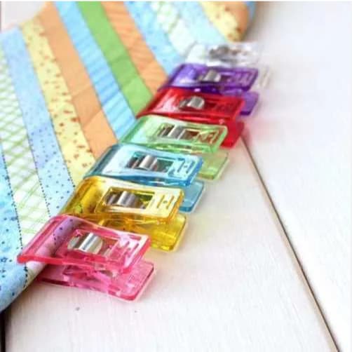 Mini Prendedor Clips Prender Plásticos Pequenos Colorido Costura Patchwork