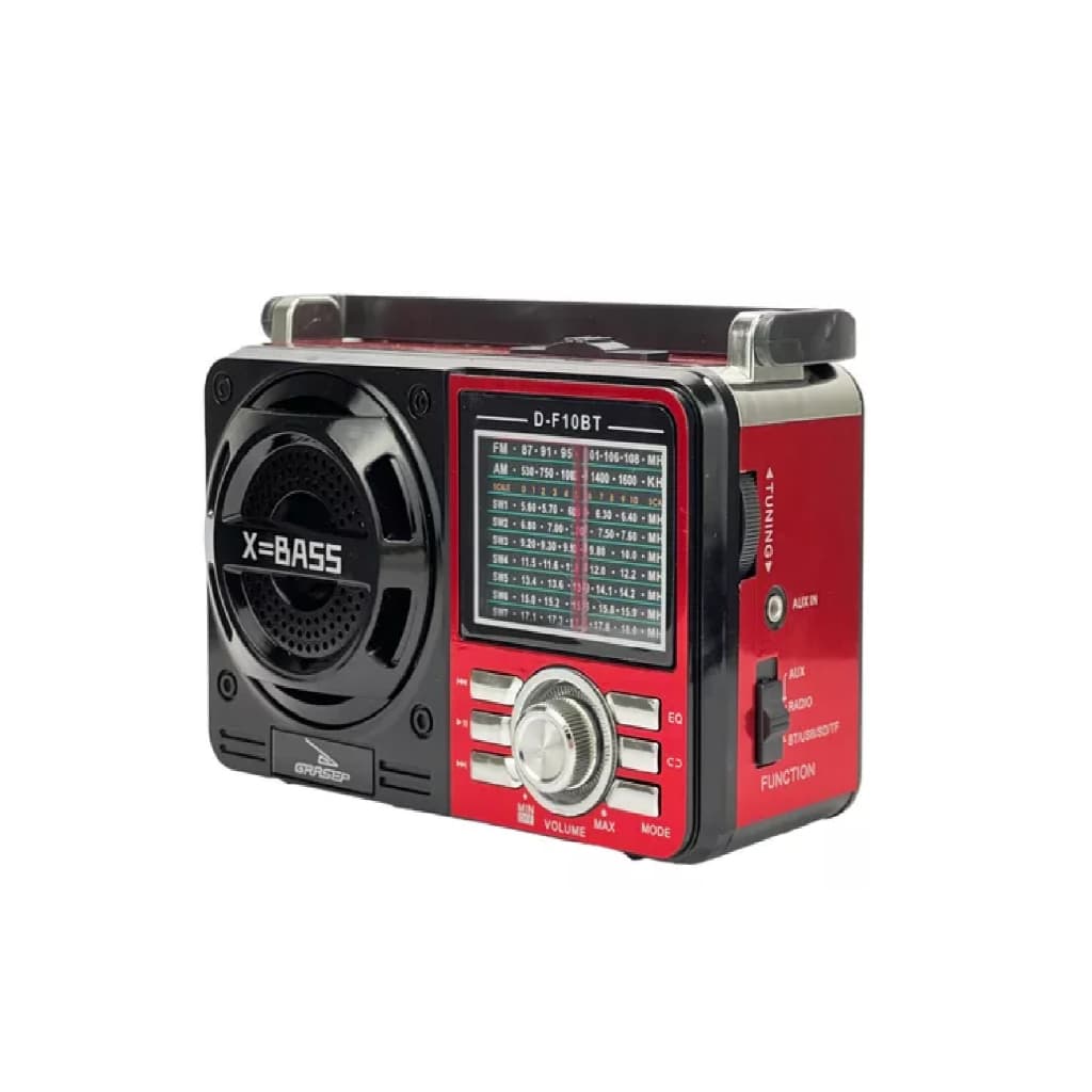 Rádio A Pilha E Tomada Am Fm Sw Pendrive Com Sd Radinho Usb