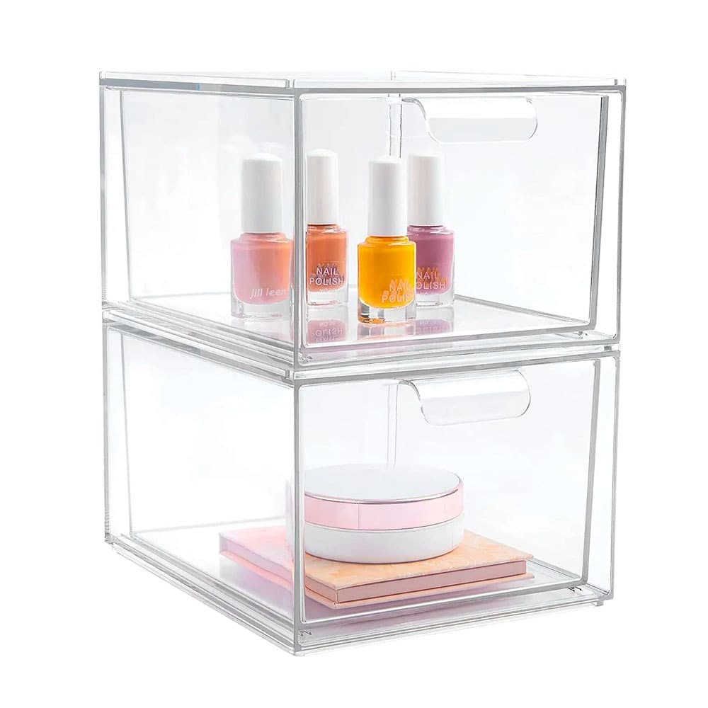 Gavetas Organizadoras em Acrílico Empilhável