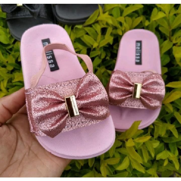 slide rosa preto gliter para creche passeio escola dia a dia confortavel antiderrapante