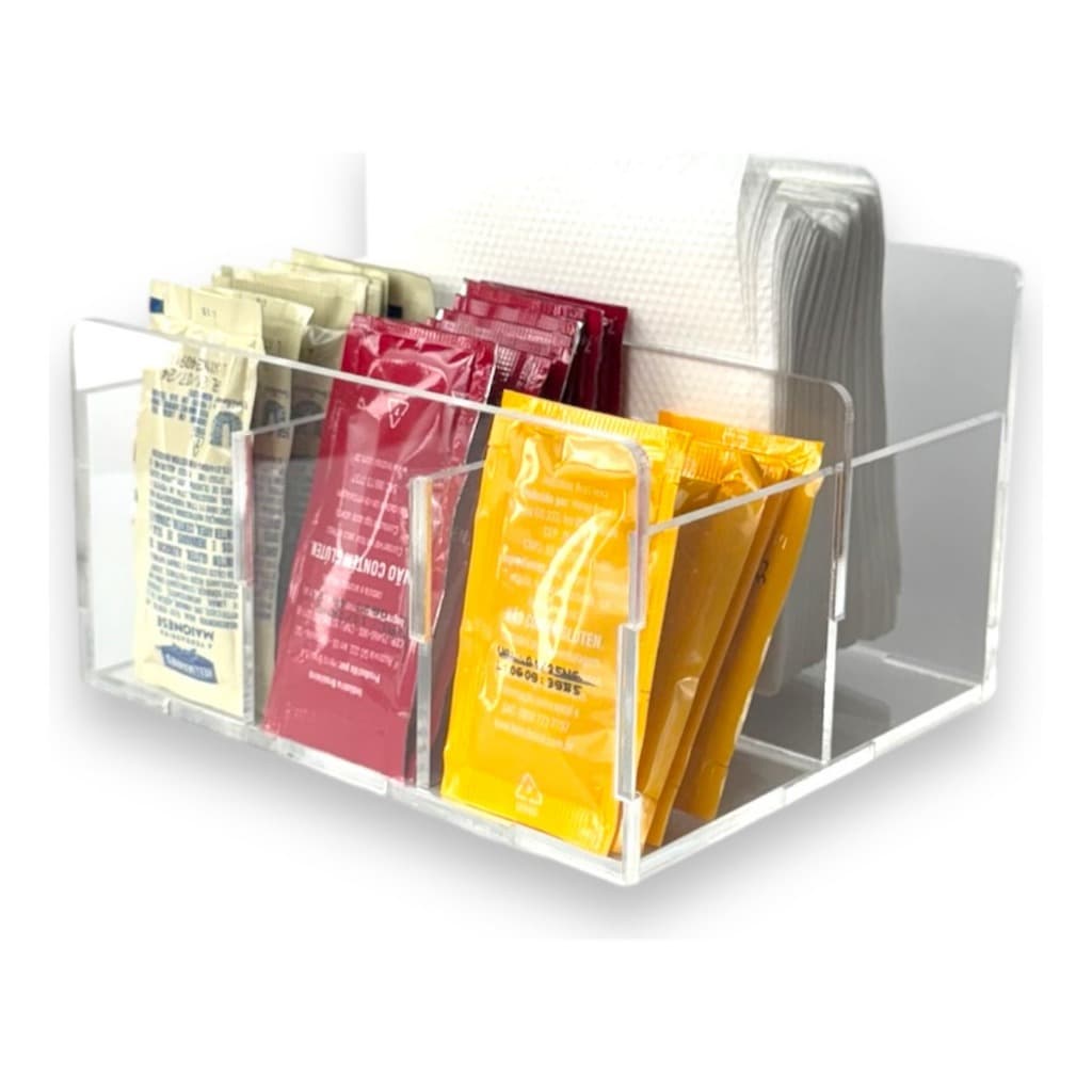 Porta Guardanapo Sachês Em Acrílico Cristal Virgem