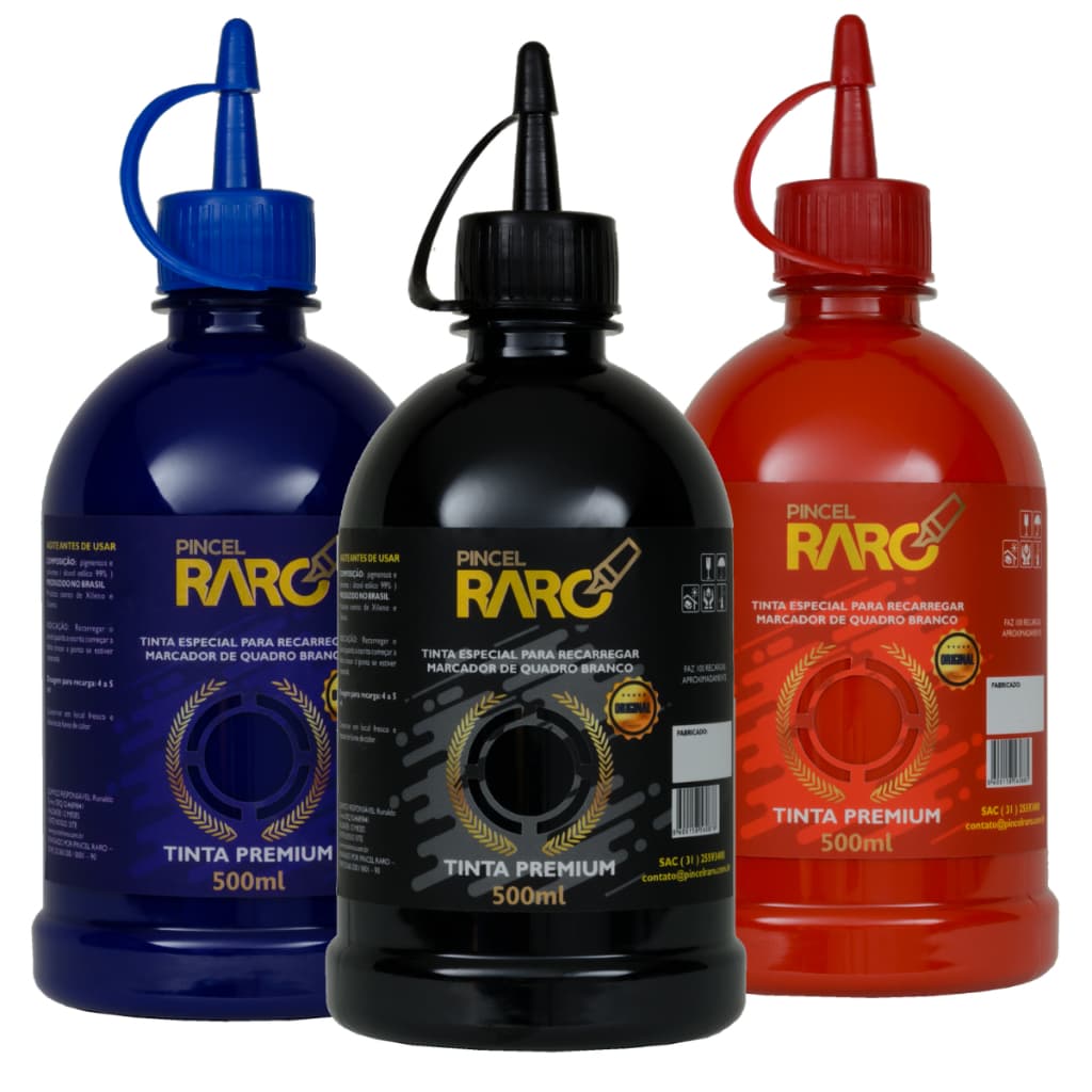 Combo 3 Potes 500ml Tinta Pincel Pilot Para Quadro Branco