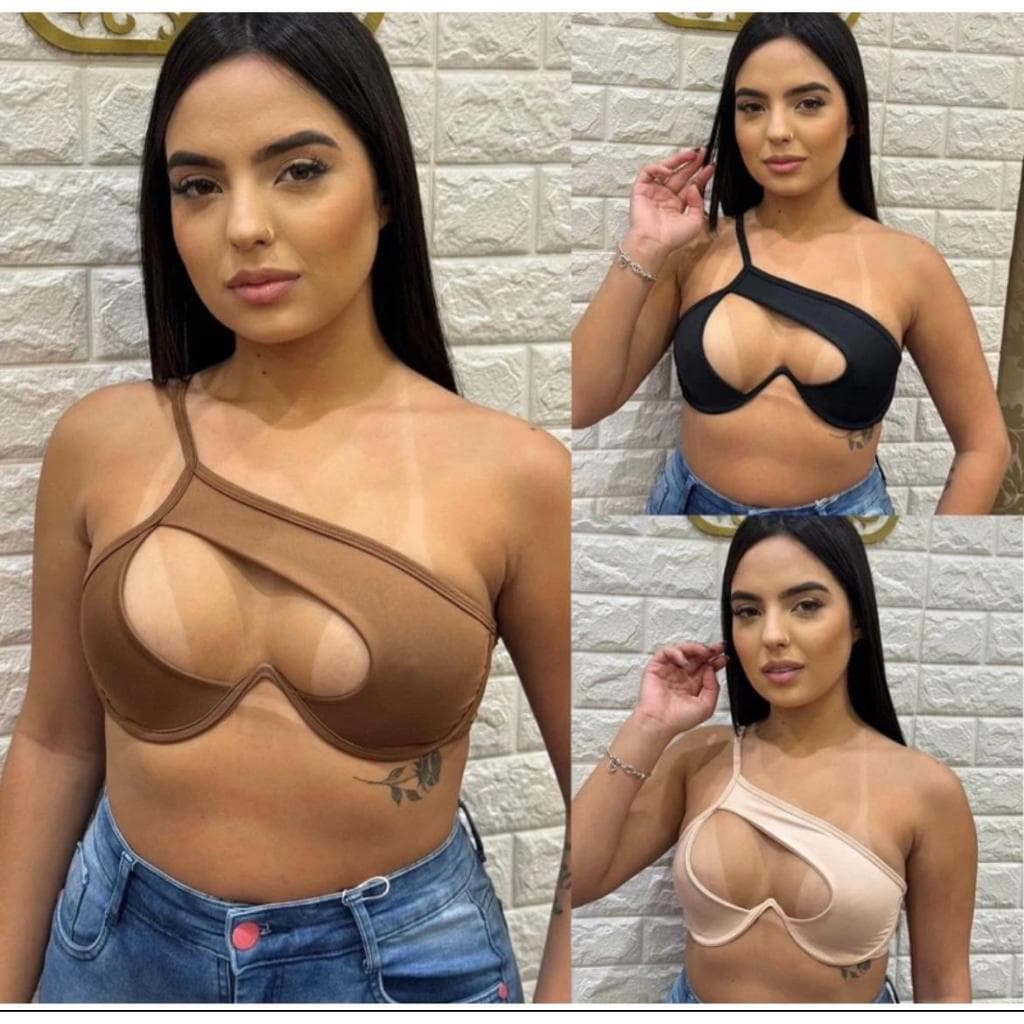 Top Aro Verão Frente Unica Decote Cruzado Aro V Moda Blogueira Tendência Moda Feminina