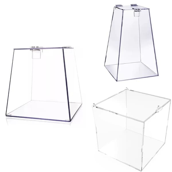 Urna Pirâmide Em Acrílico Transparente sorteio guardar dinheiro e bilhetes