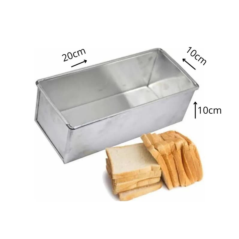 Forma Retangular 20x10x10 Para Pão de Forma e Bolo sem Tampa