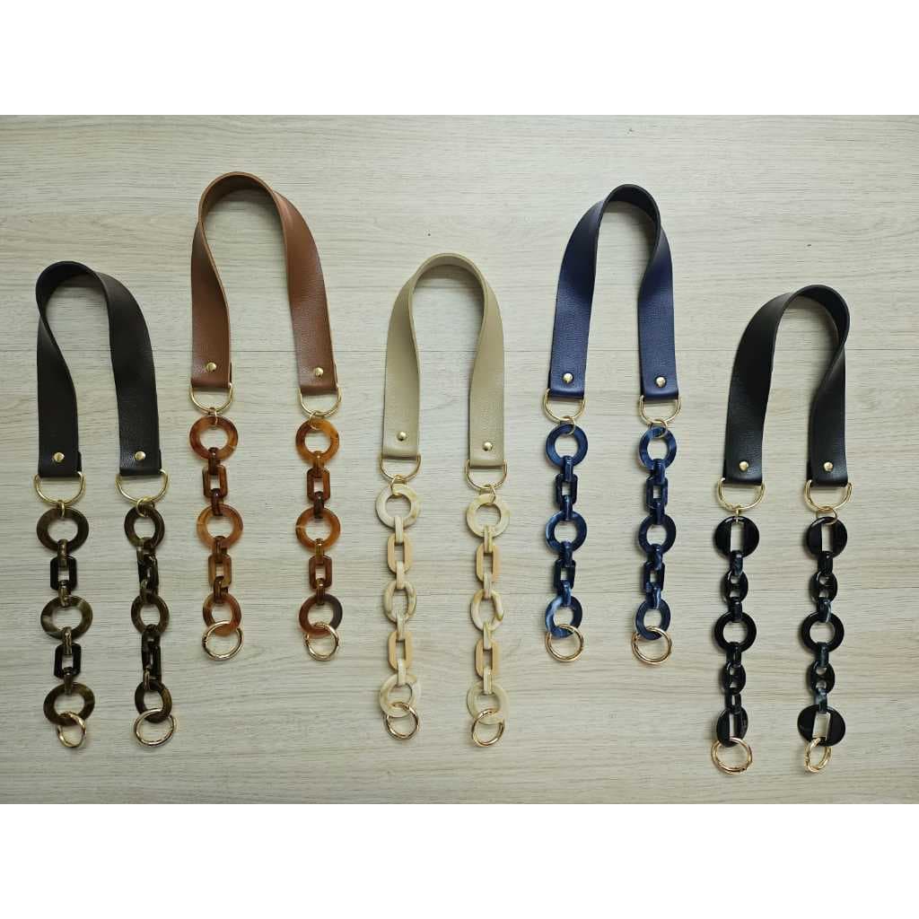 ALÇA SINTÉTICA COM ELOS 84CM PARA BOLSAS