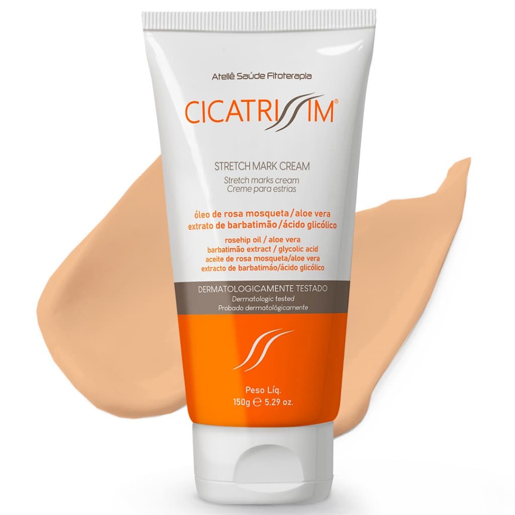 Cicatrissim Creme Redutor de Estrias - Suaviza Estrias, Uniformiza e Firma a Pele - 150g