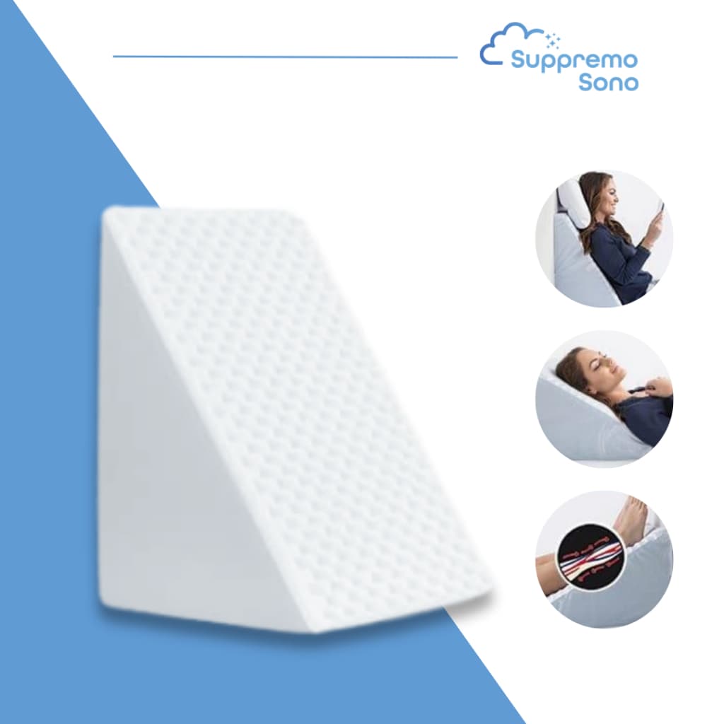 Travesseiro Encosto Triangular Anatômico Ortopédico Terapêutico Pós Cirúrgico 43x33x51