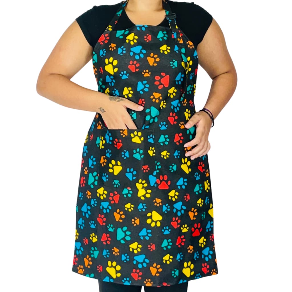 Avental Jaleco Pet Shop Para Banho E Tosa Impermeável com Bolso e Forro À Prova D'água