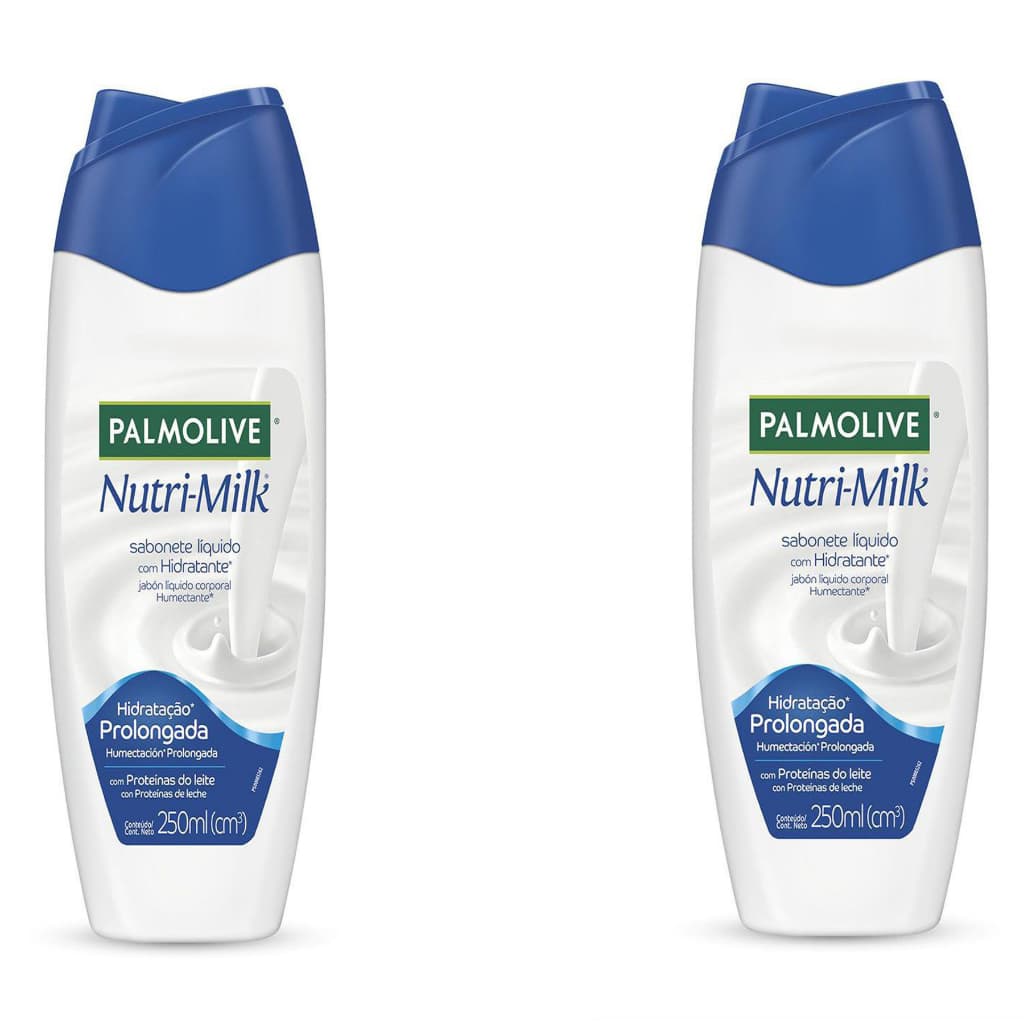 Kit 02 Sabonetes Líquido Palmolive Nutri-Milk Hidratante 250ml cada