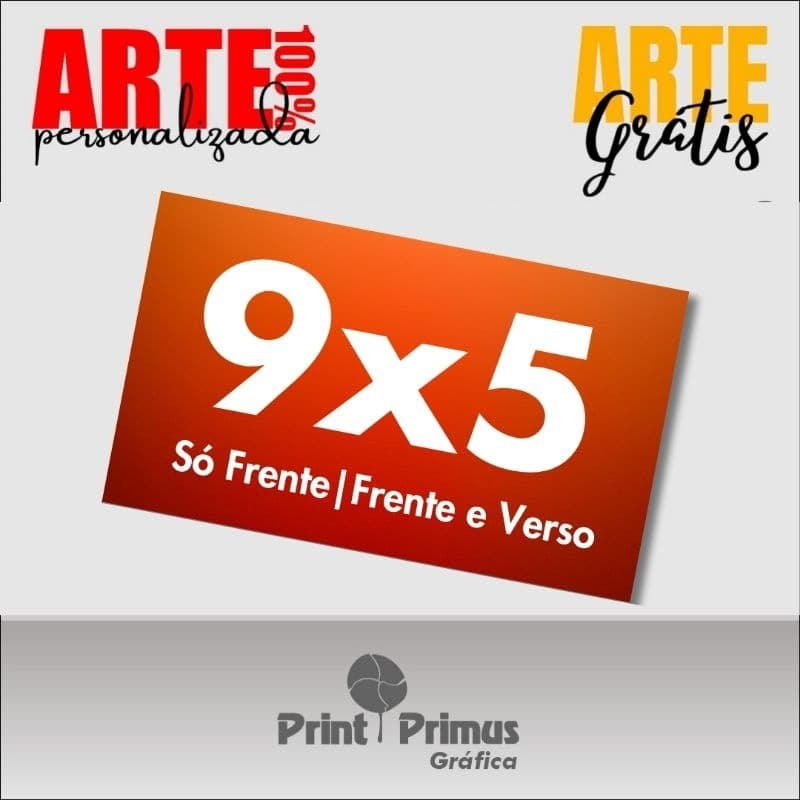 1.000 Cartão de Visita - Personalizado - Só Frente | Frente e Verso